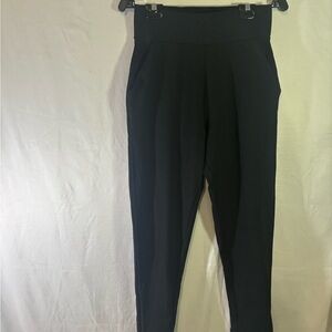 Meshki Black High-Waisted Joggers